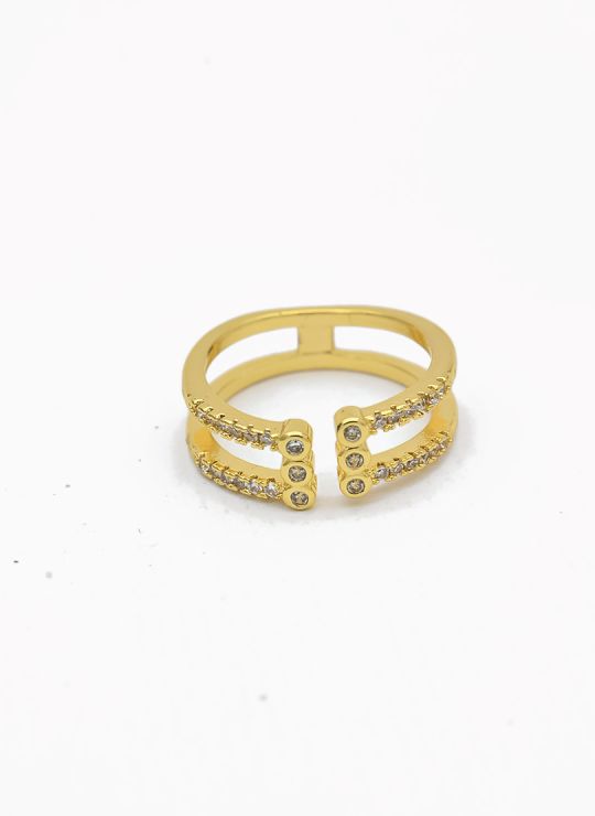 ANILLO GRADUABLE RODIO XUPING YXZ CRISTALES