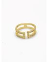 ANILLO GRADUABLE RODIO XUPING YXZ CRISTALES
