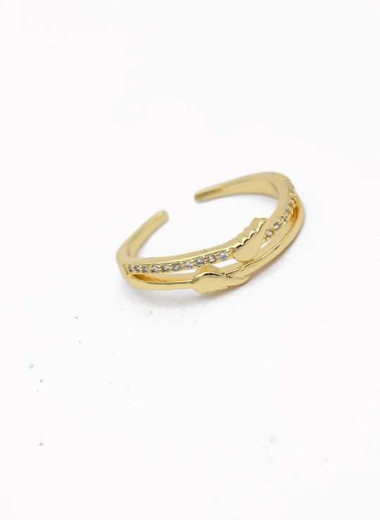 ANILLO GRADUABLE RODIO XUPING YXZ CRISTALES