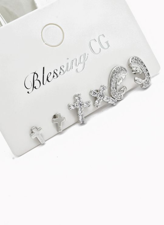 SET DE ARETES X 3 PARES XUPING / RODIO GARANTIZADO