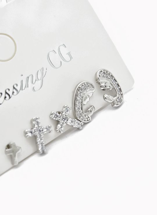 SET DE ARETES X 3 PARES XUPING / RODIO GARANTIZADO