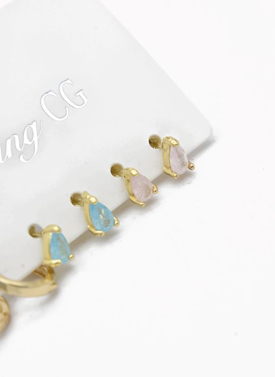 SET DE ARETES X 3 PARES XUPING / RODIO GARANTIZADO