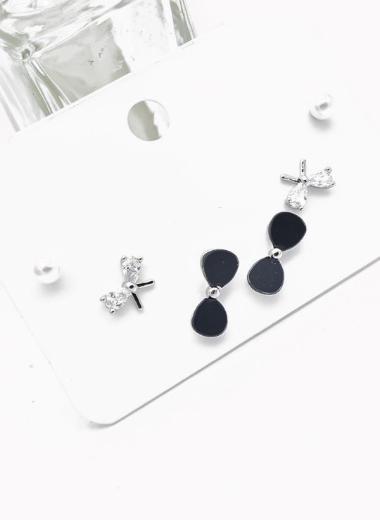 SET DE ARETES X 3 PARES XUPING / RODIO GARANTIZADO