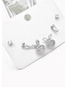SET DE ARETES X 3 PARES XUPING / RODIO GARANTIZADO
