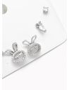 SET DE ARETES X 3 PARES XUPING / RODIO GARANTIZADO