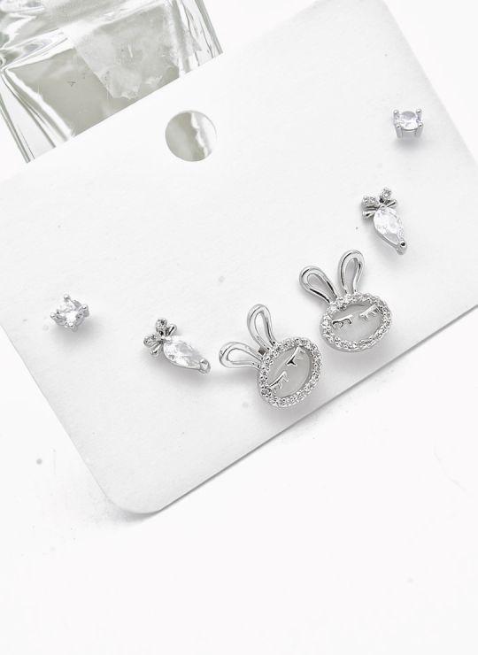 SET DE ARETES X 3 PARES XUPING / RODIO GARANTIZADO
