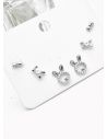 SET DE ARETES X 3 PARES XUPING / RODIO GARANTIZADO