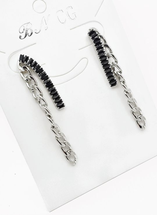 ARETES RODIO MARCA XUPING MICROCIRCONES /YSX