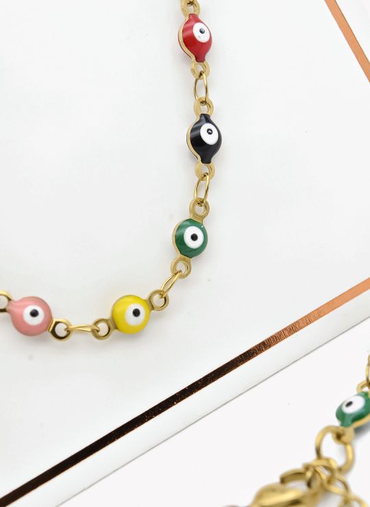 SET DE COLLAR, DIJE EN ACERO INOXIDABLE 316L