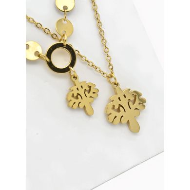 SET DE COLLAR, ARETES, DIJE EN ACERO INOXIDABLE 316L