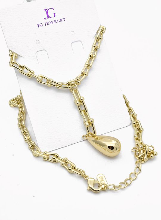 SET DE COLLAR Y DIJE EN RODIO CON MICROCIRCIONES / GARANTIA