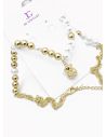 SET DE COLLAR Y DIJE EN RODIO CON MICROCIRCIONES / GARANTIA