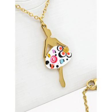 SET DE COLLAR, DIJE EN ACERO INOXIDABLE 316L