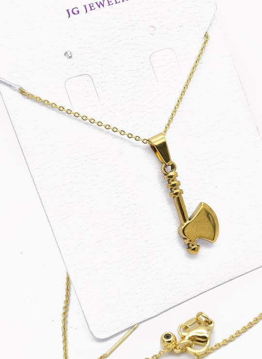 SET DE COLLAR, DIJE EN ACERO INOXIDABLE 316L