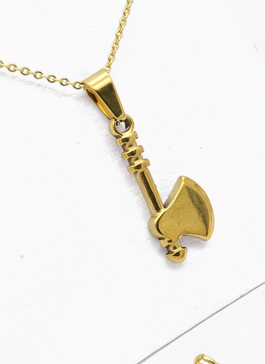 SET DE COLLAR, DIJE EN ACERO INOXIDABLE 316L