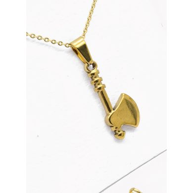 SET DE COLLAR, DIJE EN ACERO INOXIDABLE 316L