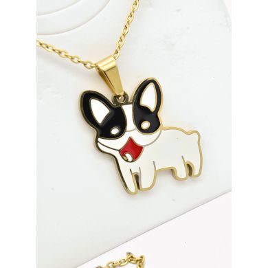 SET DE COLLAR, DIJE EN ACERO INOXIDABLE 316L