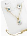 SET DE COLLAR, DIJE EN ACERO INOXIDABLE 316L