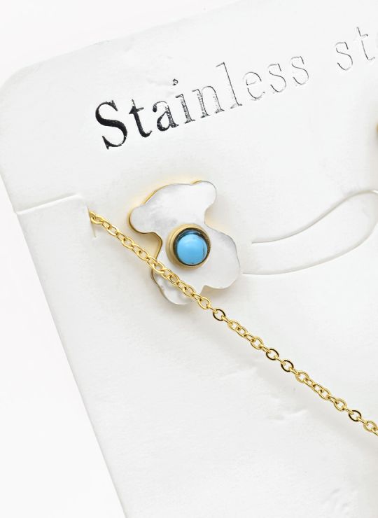 SET DE COLLAR, DIJE EN ACERO INOXIDABLE 316L