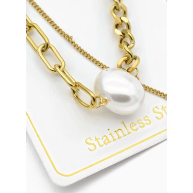 SET DE COLLAR, DIJE EN ACERO INOXIDABLE 316L