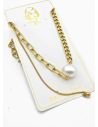 SET DE COLLAR, DIJE EN ACERO INOXIDABLE 316L