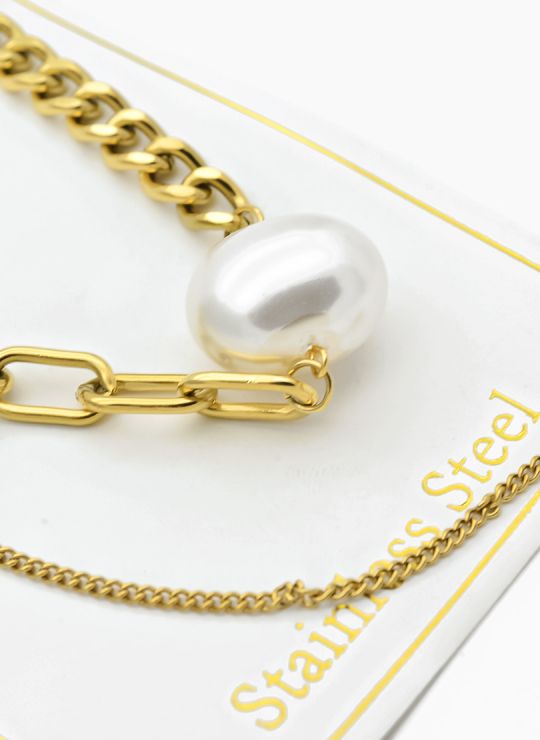 SET DE COLLAR, DIJE EN ACERO INOXIDABLE 316L
