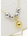 SET DE COLLAR Y DIJE EN RODIO CON MICROCIRCIONES / GARANTIA
