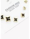 SET DE ARETES X 3 PARES RODIO XUPING /GARANTIZADO