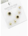 SET DE ARETES X 3 PARES RODIO XUPING /GARANTIZADO