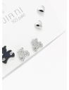 SET DE ARETES X 3 PARES RODIO XUPING /GARANTIZADO