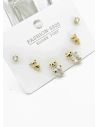 SET DE ARETES X 3 PARES RODIO XUPING /GARANTIZADO