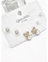 SET DE ARETES X 3 PARES RODIO XUPING /GARANTIZADO