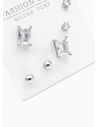 SET DE ARETES X 3 PARES RODIO XUPING /GARANTIZADO