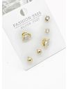 SET DE ARETES X 3 PARES RODIO XUPING /GARANTIZADO