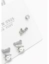 SET DE ARETES X 3 PARES RODIO XUPING /GARANTIZADO