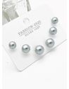 SET DE ARETES X 3 PARES RODIO XUPING /GARANTIZADO