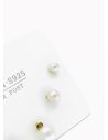 SET DE ARETES X 3 PARES RODIO XUPING /GARANTIZADO