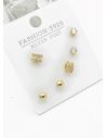 SET DE ARETES X 3 PARES RODIO XUPING /GARANTIZADO