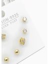 SET DE ARETES X 3 PARES RODIO XUPING /GARANTIZADO