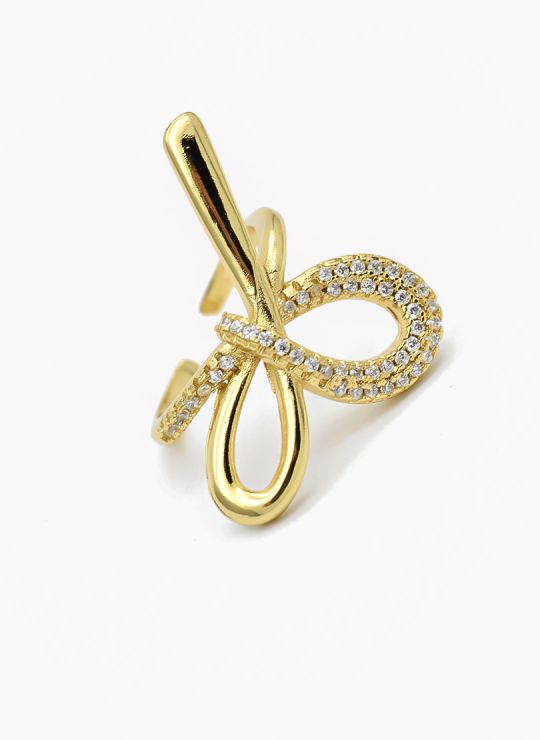 ANILLO GRADUABLE RODIO XUPING YXZ CRISTALES