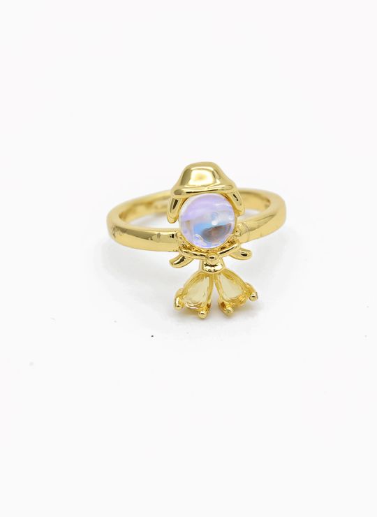 ANILLO GRADUABLE RODIO XUPING YXZ CRISTALES