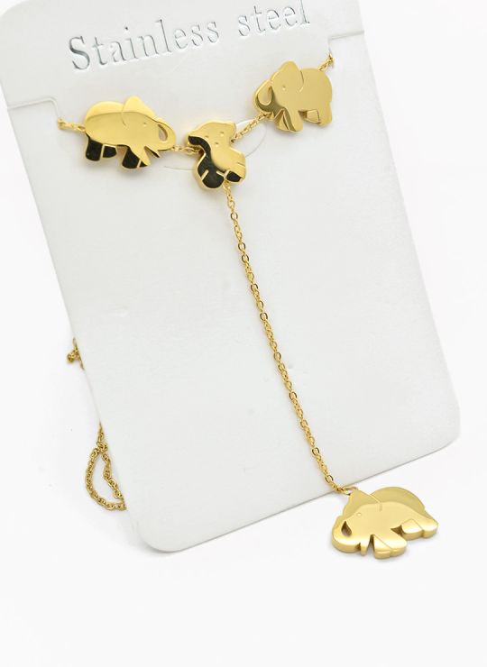 SET DE COLLAR, DIJE EN ACERO INOXIDABLE 316L