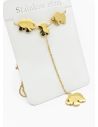 SET DE COLLAR, DIJE EN ACERO INOXIDABLE 316L