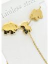 SET DE COLLAR, DIJE EN ACERO INOXIDABLE 316L