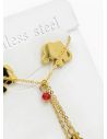 SET DE COLLAR, DIJE EN ACERO INOXIDABLE 316L