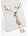 SET DE COLLAR, DIJE EN ACERO INOXIDABLE 316L