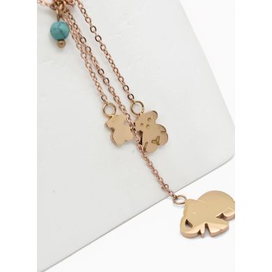 SET DE COLLAR, DIJE EN ACERO INOXIDABLE 316L