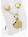 SET DE COLLAR, DIJE EN ACERO INOXIDABLE 316L