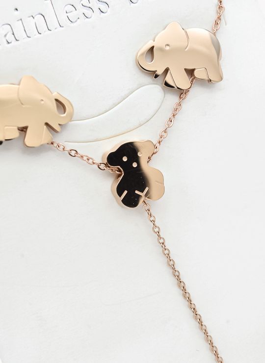 SET DE COLLAR, DIJE EN ACERO INOXIDABLE 316L