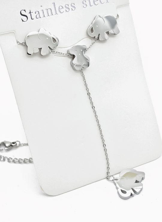 SET DE COLLAR, DIJE EN ACERO INOXIDABLE 316L